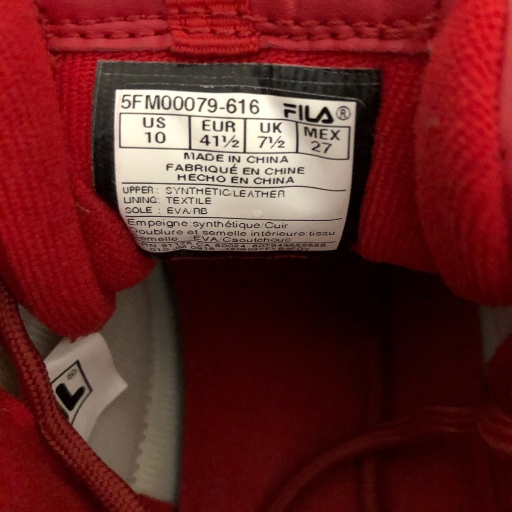 Red Filas - Picture 3 of 3
